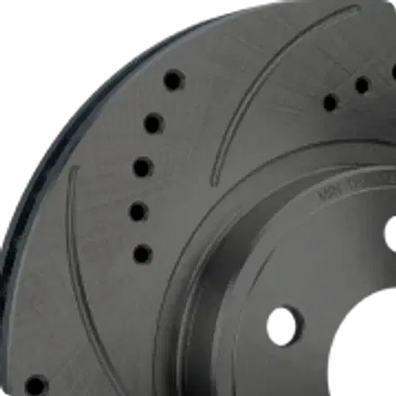 SP Performance Drilled & Slotted rotor surface