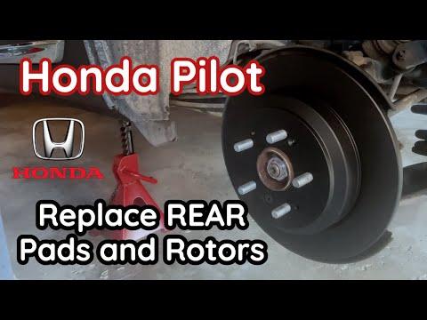 How to Change Honda Pilot REAR Brakes - Pads and Rotors - 2016, 2017, 2018, 2019, 2020, 2021, 2022