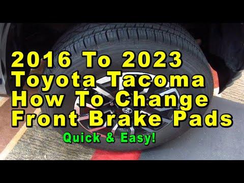 How to Replace Front Brake Pads on a 2016 Toyota Tacoma