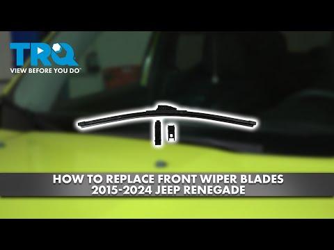 How to Replace Front Windshield Wiper Blades on a 2016 Jeep Renegade