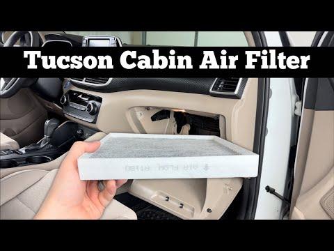 How To Replace 2019 - 2021 Hyundai Tucson Cabin Air filter - Change Replacement Filter Location