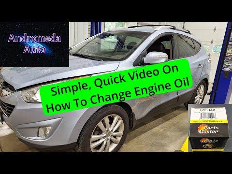 How to Change Engine Oil on a 2013 Hyundai Tucson 2.4 L | DIY Oil Change Step-by-Step