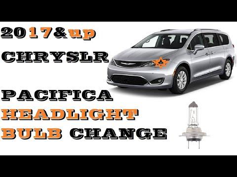 How to change replace Headlight bulbs in Chrysler Pacifica 2017 and newer