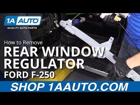 How to Replace Rear Door Window Regulator on a 2016 Ford F-250 Super Duty