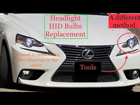 Headlight HID Bulbs replacement for 200t w/o Removing The Cover or Air Box-Quick & Easy!