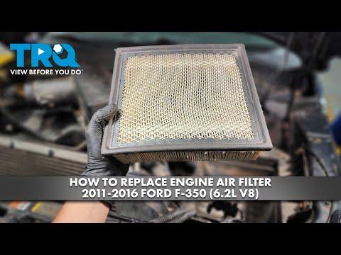 How to Replace the Engine Air Filter on a 2016 Ford F-350 Super Duty