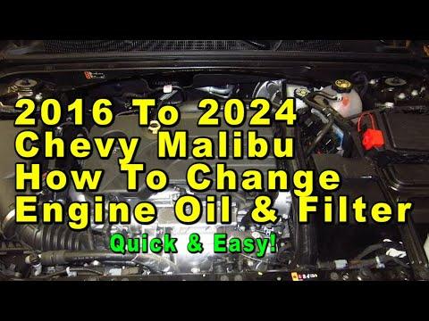 How to Change Engine Oil & Oil Filter on a 2016 Chevrolet Malibu (1.5L Turbo)