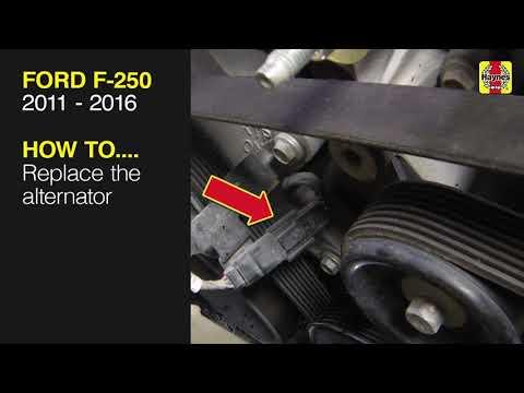 How to Replace the Alternator on a 2016 Ford F-350 Super Duty (6.2L Gas)