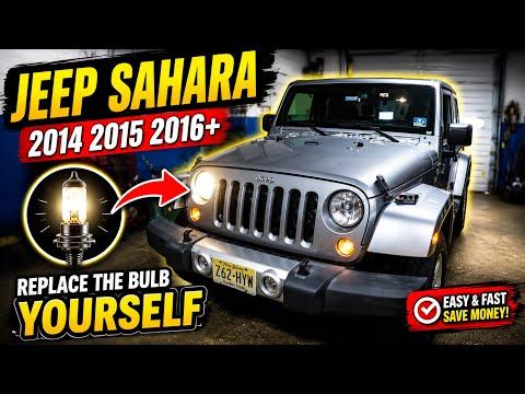 How to Replace Both Headlight Bulbs on a 2016 Jeep Wrangler (H13/9008)