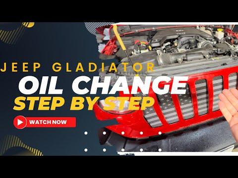 How to Change Engine Oil & Oil Filter on a 2021 Jeep Gladiator 3.6L (0W-20)