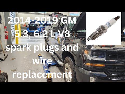 2014-2019 GM 5.3L & 6.2L V8 spark plugs and wire replacement