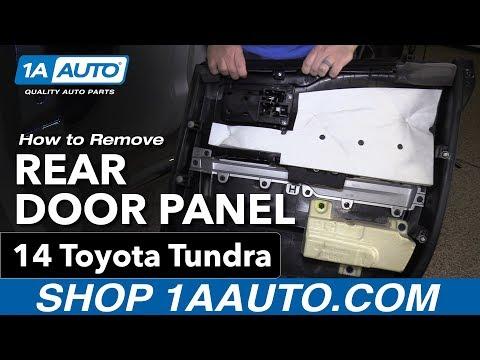 How to Replace the Rear Door Lock Actuator on a 2016 Toyota Tundra