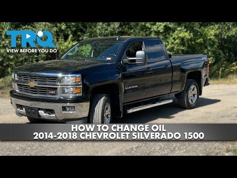 How to Change Engine Oil and Oil Filter on a 2018 Chevrolet Silverado 1500 6.2L V8