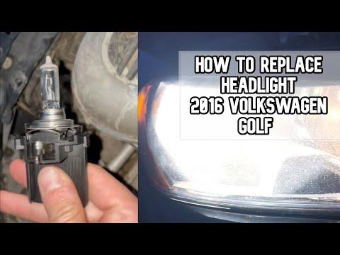 How to change the headlight on a 2016 Volkswagen Golf DIY video #volkswagen #vwgolf #vw
