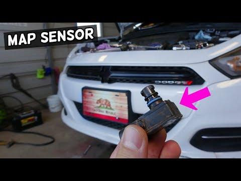 HOW TO REMOVE REPLACE MAP SENSOR ON DODGE JEEP CHRYSLER FIAT