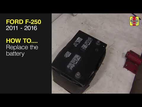 How to Replace the battery on the Ford F-250 Super Duty 2011 to 2016