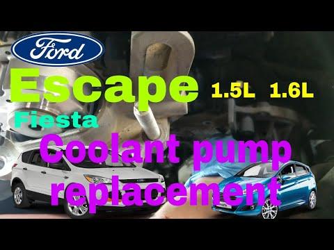 Ford Escape 1.5L , 1.6L coolant pump replacement,   You can learn how to fix it in 10 minute.