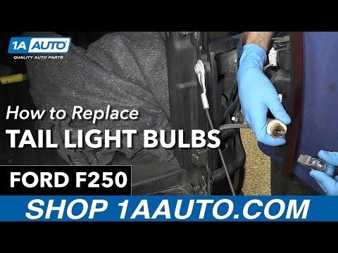 How to Replace Tail Light Bulbs 11-16 Ford F250