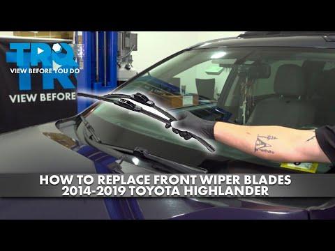 How to Replace Front Wiper Blades 2014-2019 Toyota Highlander