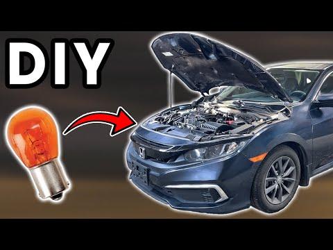 How to Replace Front Turn Signal Bulbs on a 2016 Honda Civic (7440A Amber)