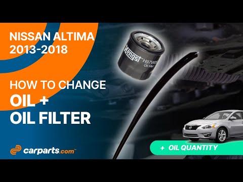 How to Change the Oil and Filter on a 2013-2023 Nissan Altima 2.5L (Engine: Inline 4 2.5L)