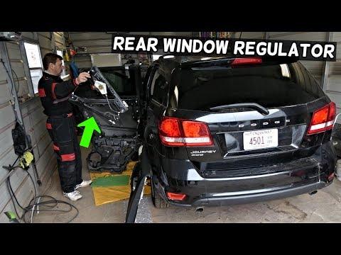 DODGE JOURNEY REAR WINDOW REGULATOR REPLACEMENT REMOVAL. FIAT FREEMONT