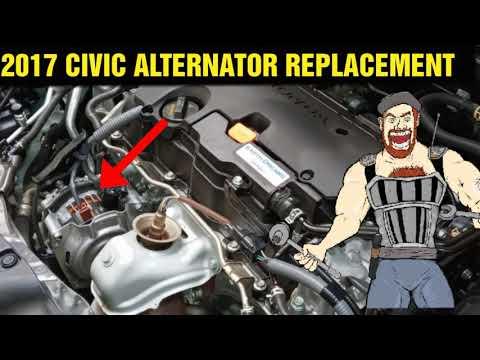 How to Replace the Alternator on a 2016-2024 Honda Civic 2.0L (Engine: Inline 4 2.0L)