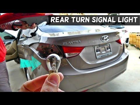 HOW TO REPLACE REAR TURN SIGNAL LIGHT BULB ON HYUNDAI ELANTRA 2011 2012 2013 2014 2015 2016