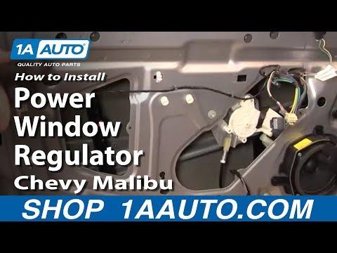 How to Replace the Front Window Regulator on a 2008 Chevrolet Malibu