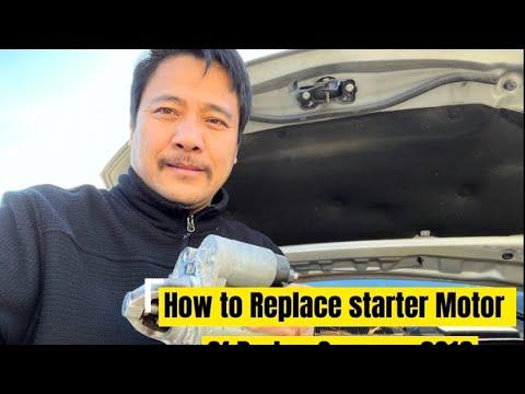 How to Replace the Starter Motor on a 2016 Dodge Grand Caravan