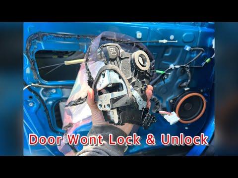 Toyota Rav4 Door Lock Actuator Assembly Replace - Door Wont Lock &amp; Unlock - Easy 30 Minutes Job