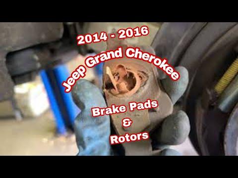 2014 - 2016 Jeep Grand Cherokee How to Replace Rear Brake Rotor & Brake Pads