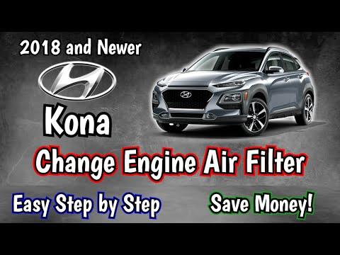Hyundai Kona - Replace Engine Air Filter - Replacement for Beginners 2018 2019 2020 2021 2022 2023