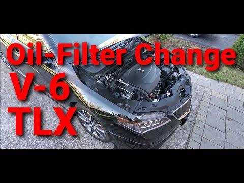 How to Change Engine Oil & Oil Filter on a 2016 Acura TLX (0W-20)
