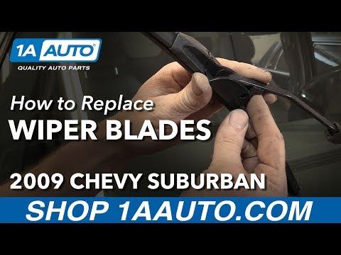 How to Install Replace Windshield Wiper Blades 2009 Chevy Suburban