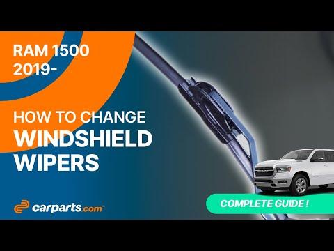 How to replace the Windshield Wipers Blades 2019 - 2025 RAM 1500 🚗
