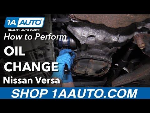 How to Change Engine Oil & Replace the Oil Filter on a 2016 Nissan Versa
