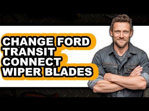 How to Replace Front Windshield Wiper Blades on a 2016 Ford Transit Connect