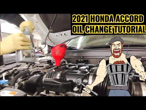 2018 - 2022 HONDA ACCORD OIL CHANGE TUTORIAL 2018 2019 2020 2021 2022 1.5L