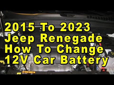 2015 To 2023 Jeep Renegade How To Change 12V Car Battery With Group Size & Part Numbers