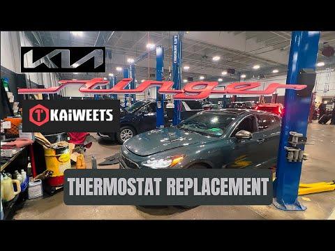 How to Replace Thermostat on Your Vehicle Kia Stinger 3.3L @WrenchingRyan