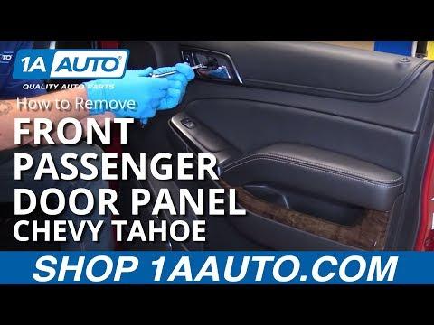 How to Remove Front Passenger Door Panel 15-19 Chevy Tahoe LT