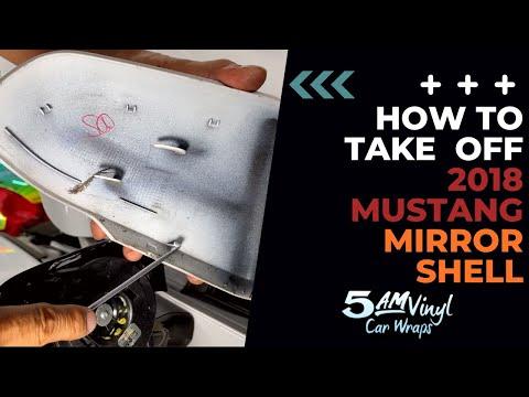 How to remove 2018 mustang mirror shell