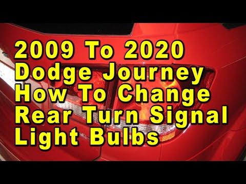 How to Replace Rear Turn Signal Bulbs on a 2016 Dodge Journey (Tail Light Removal)