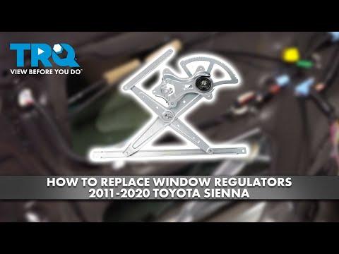 How to Replace the Rear Window Regulator on a 2016 Toyota Sienna