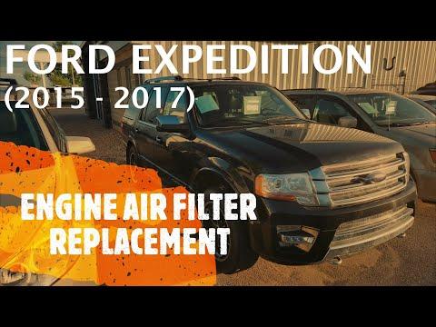 Ford Expedition - ENGINE AIR FILTER REPLACEMENT / REMOVAL (2015 - 2017)