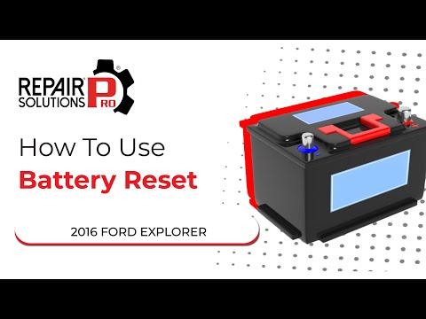How to Use Battery Reset Function on SDS | 2016 Ford Explorer