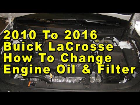 2010 To 2016 Buick LaCrosse How To Change Engine Oil & Filter With Part Numbers