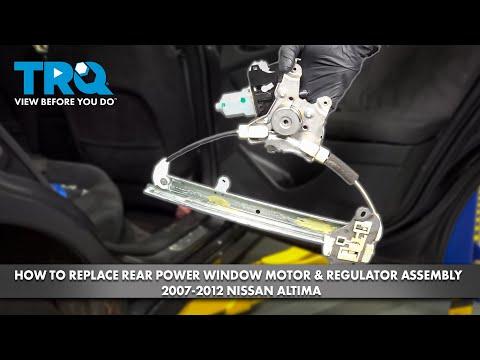 How to Replace Rear Power Window Motor & Regulator Assembly 2007-2012 Nissan Altima