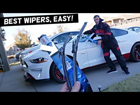 How to Replace Front Windshield Wipers on a 2005-2026 Ford Mustang